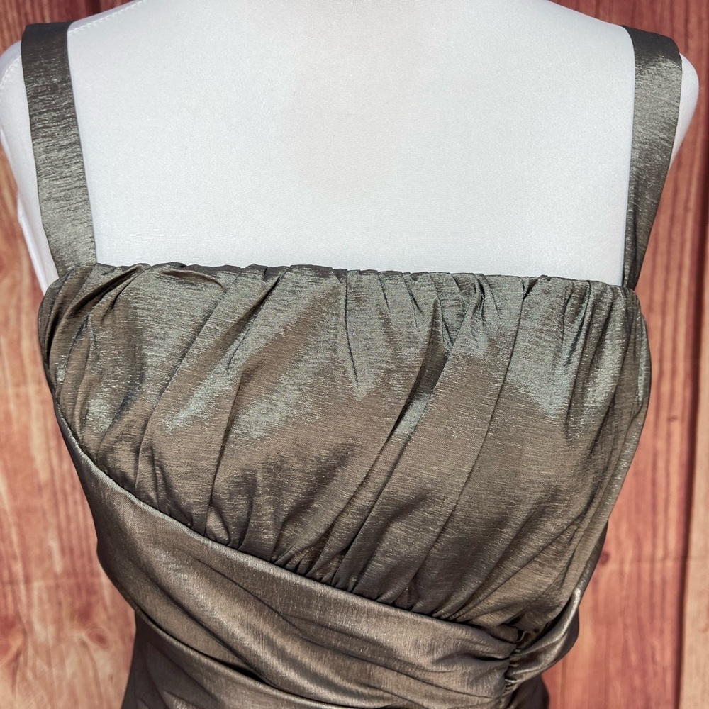 R&M Richards 2pc iridescent mother of the bride dress with shrug women’s size 6 - Picture 6 of 17
